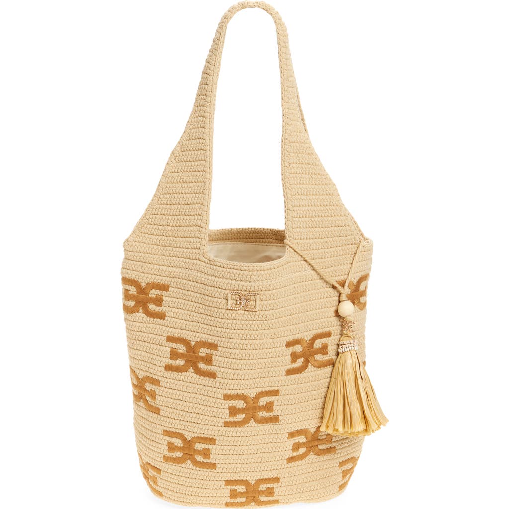 SAM EDELMAN SAM EDELMAN APRIL NORTH/SOUTH WOVEN TOTE BAG