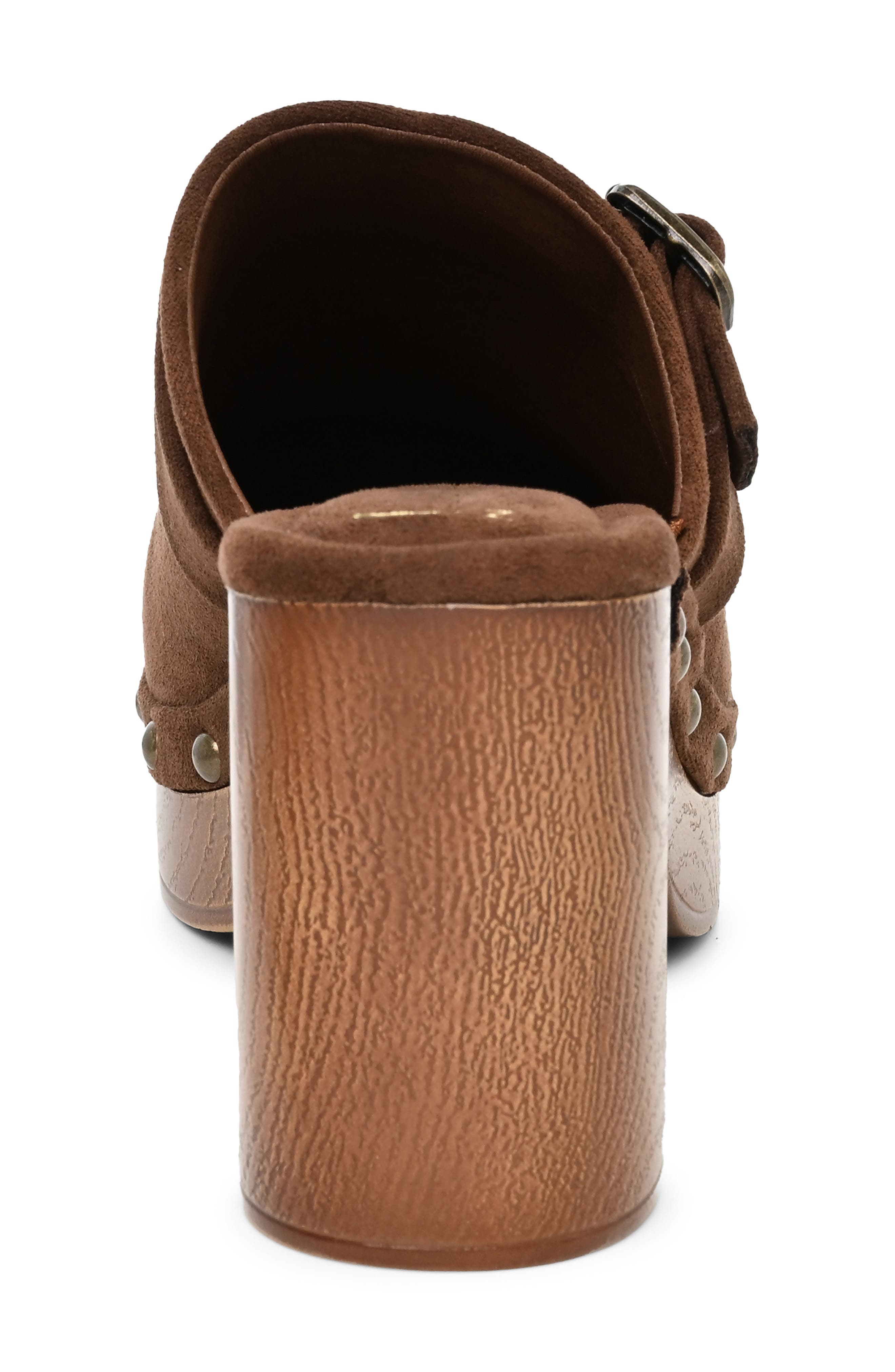 Hammend Faux Leather Clog, Alternate, color, CHOCOLATE MICRO
