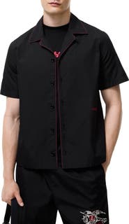 Burberry Relaxed Fit Knight Heart Cotton Shirt