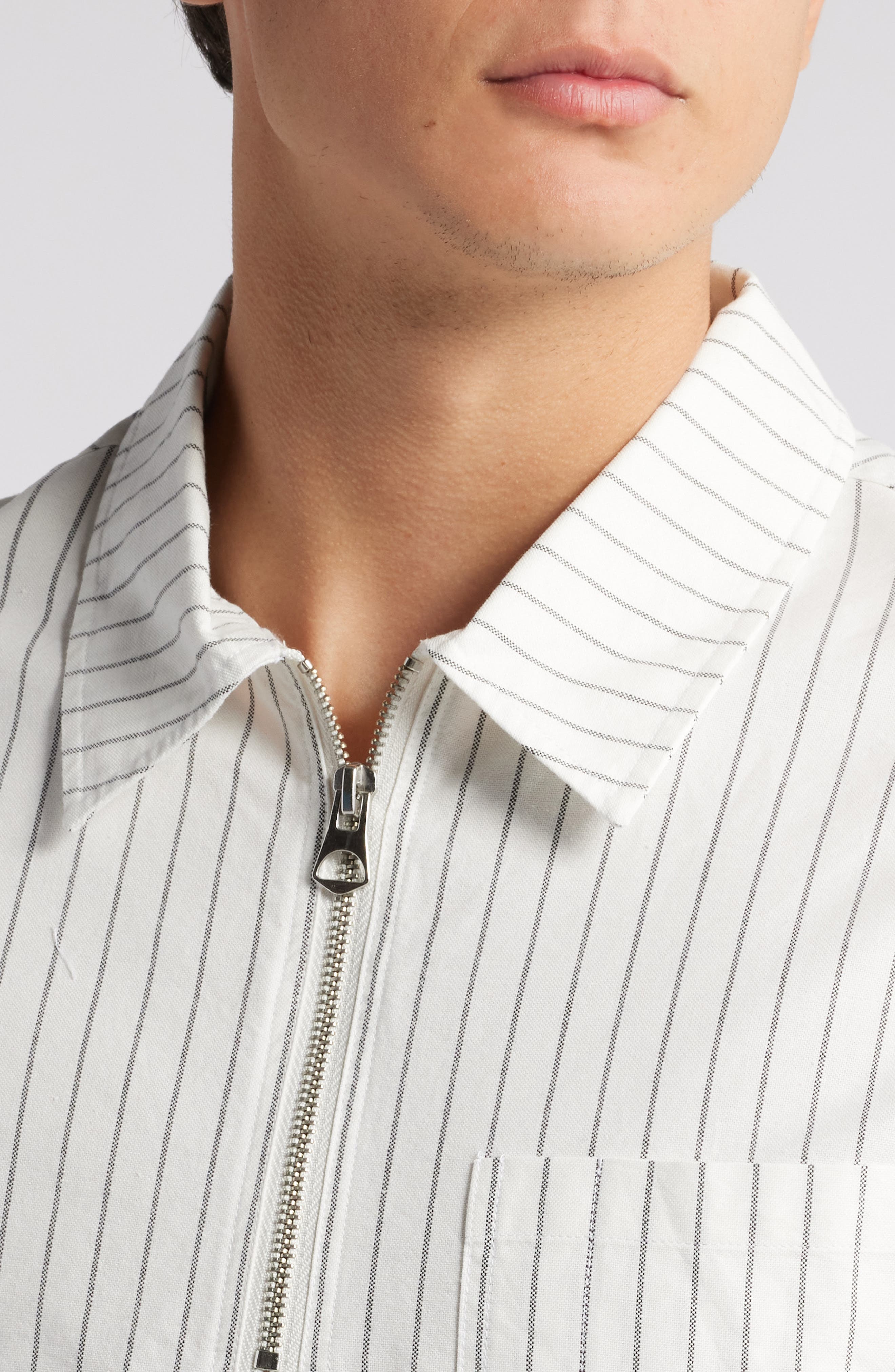 Stripe Quarter Zip Shirt - image 2