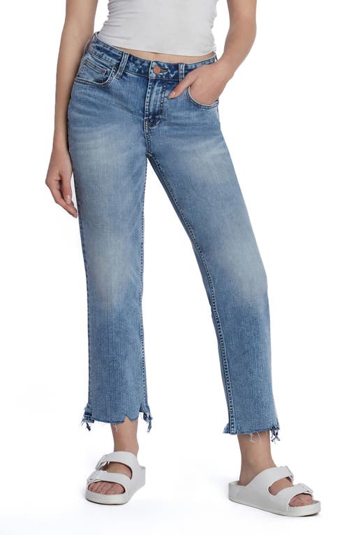 Hint Of Blu Chew Hem Crop Boyfriend Jeans