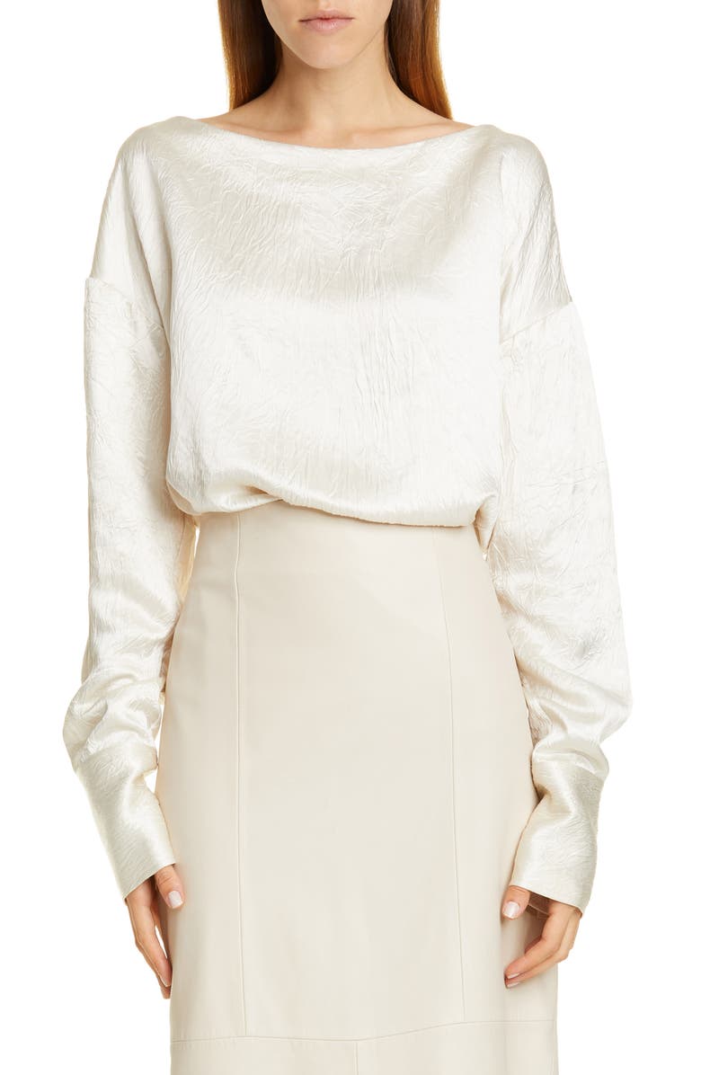 CO Crinkle Long Sleeve Blouse, Main, color, 