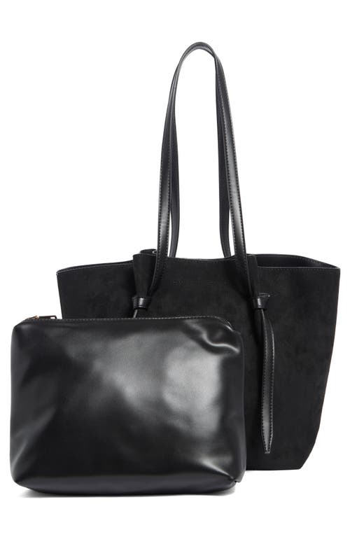 Urban Expressions Handbags Faux Suede Tote In Black