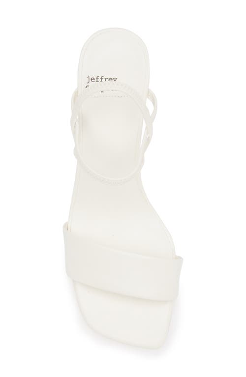 Jeffrey Campbell Adapt Slingback Sandal In White
