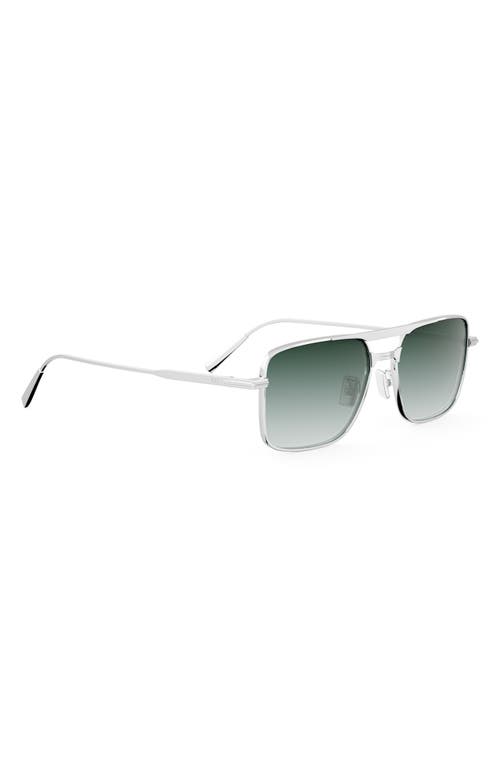 Dior Blacksuit S17u 54mm Rectangular Sunglasses In Green