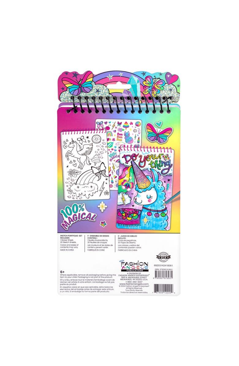 Fashion Angels I Heart Fashion Sketch Set, Design Pad, 10 Crayons, Alternate, color, Multicolored
