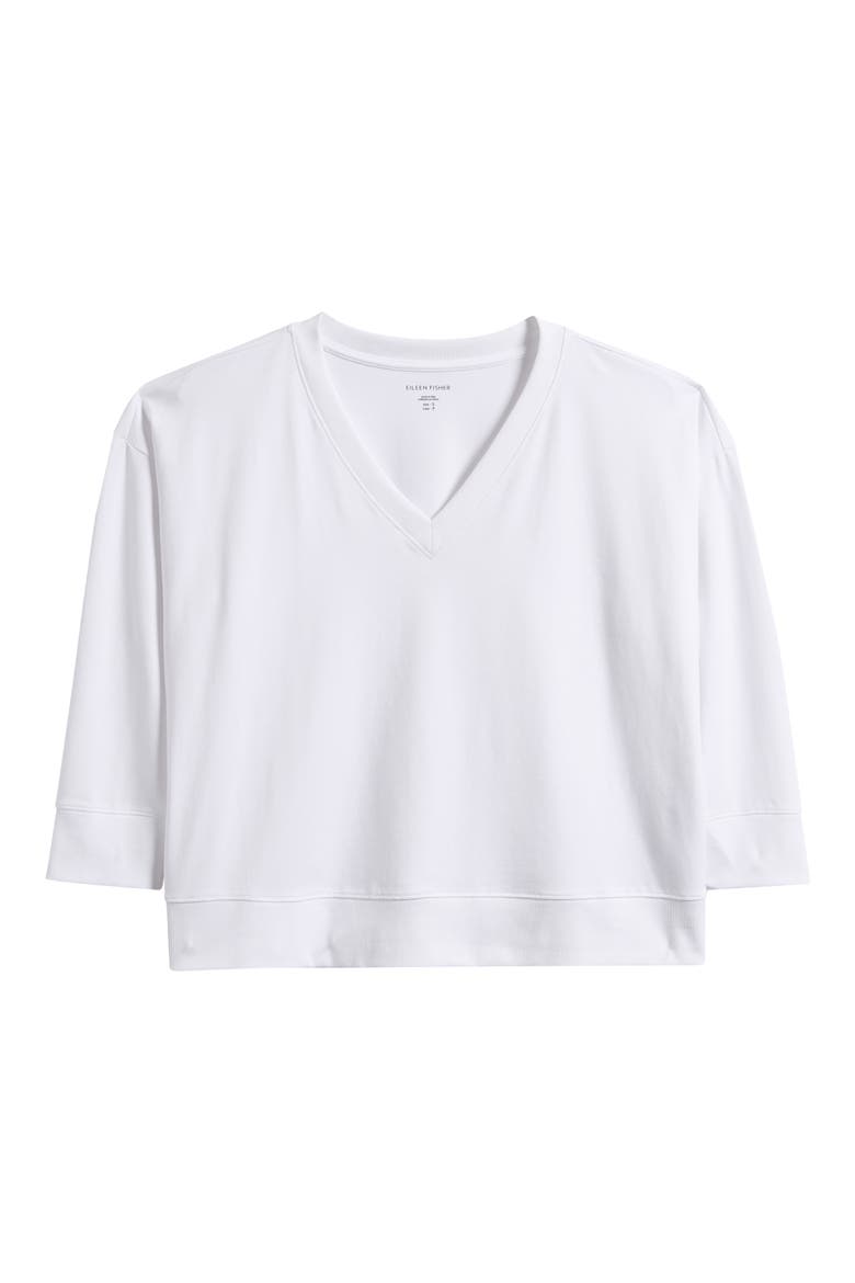 V-Neck T-Shirt, Alternate, color, WHITE