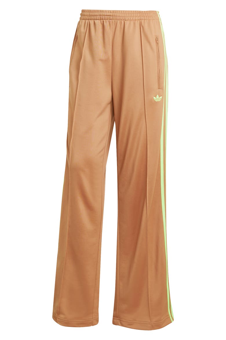 Adicolor Classic Firebird Loose Fit Recycled Polyester Track Pants, Alternate, color, CARDBOARD/ SIGNAL GREEN