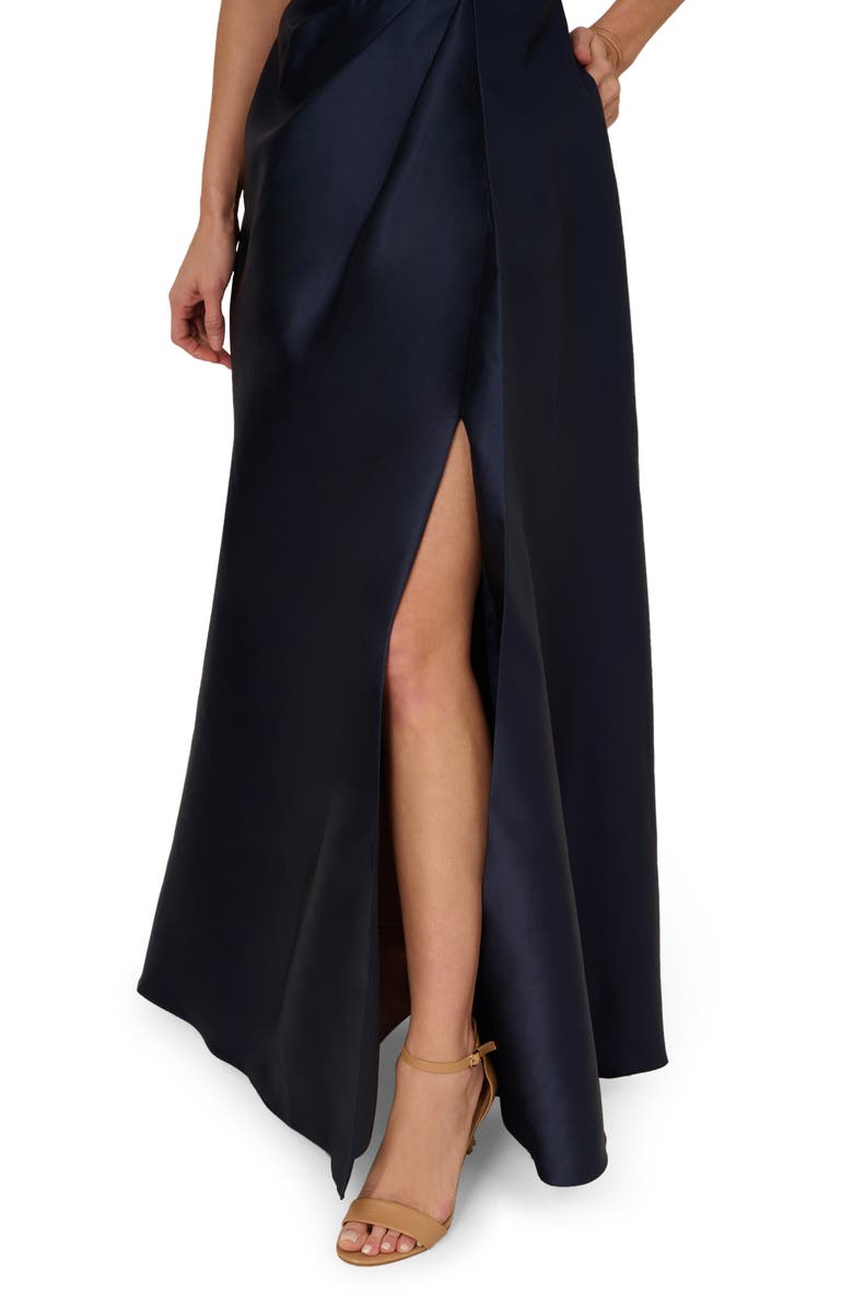 Adrianna Papell Beaded Mikado Ballgown, Alternate, color, 