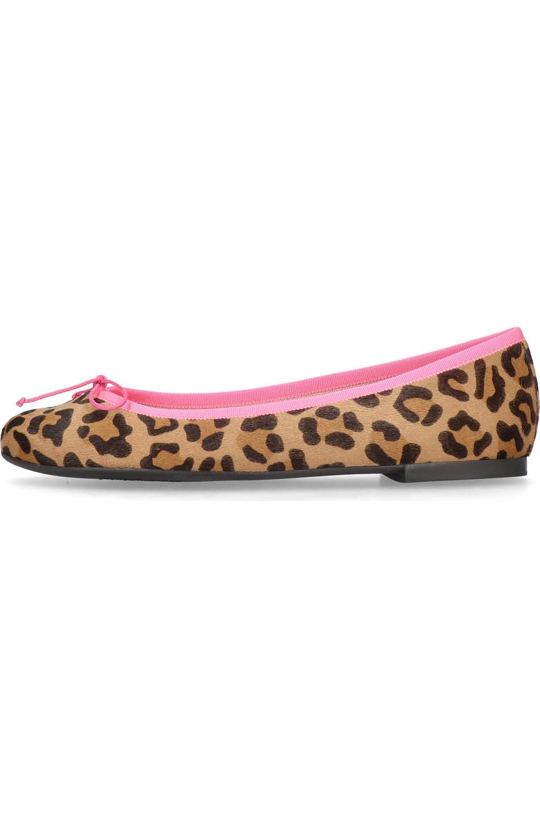 Pretty Ballerinas Round Toe Leopard Ballet Flat, Alternate, color, Black