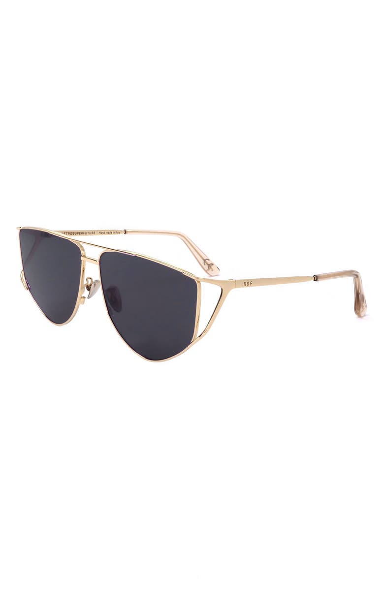 SUPER by RETROSUPERFUTURE<sup>®</sup> 64mm Rectangle Sunglasses, Alternate, color, Gold
