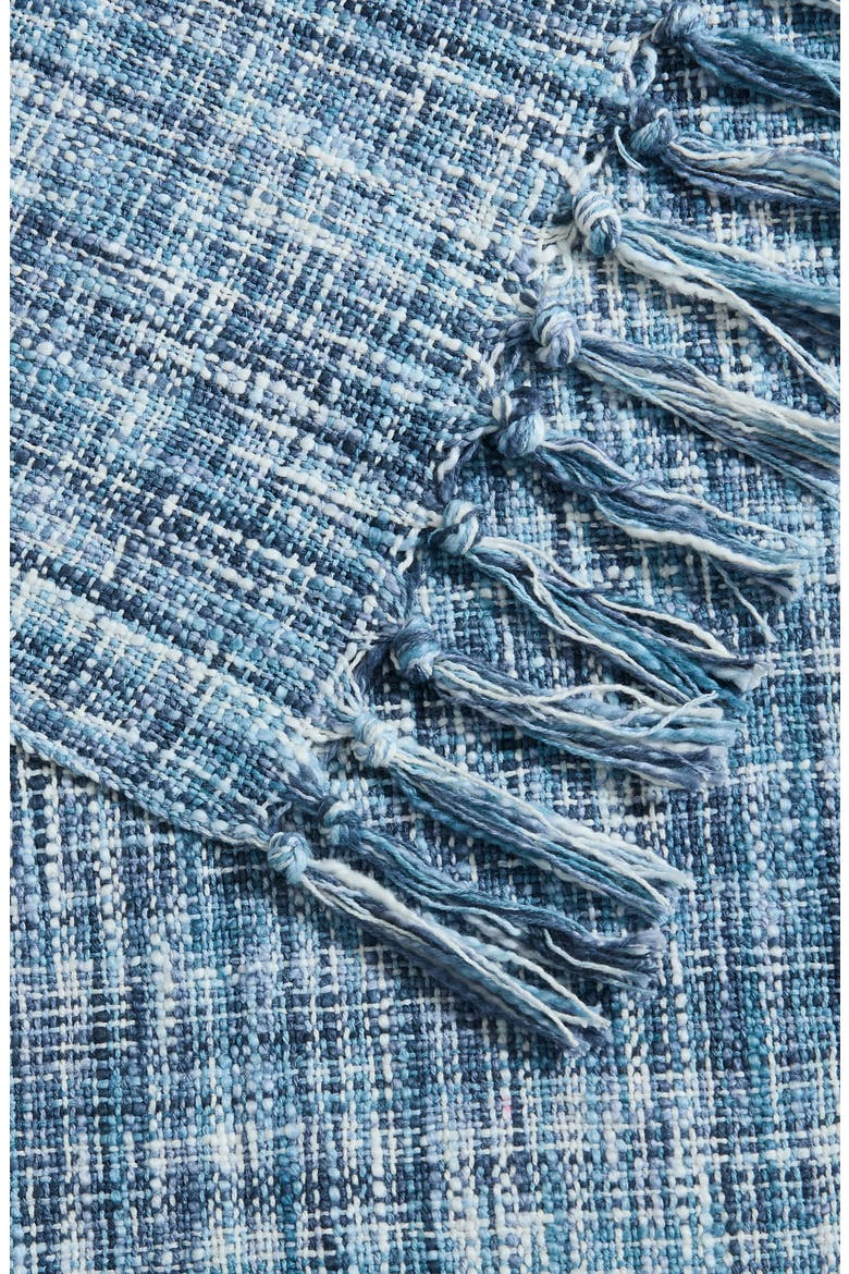 Margate Cotton Throw Blanket, Alternate, color, BLUE