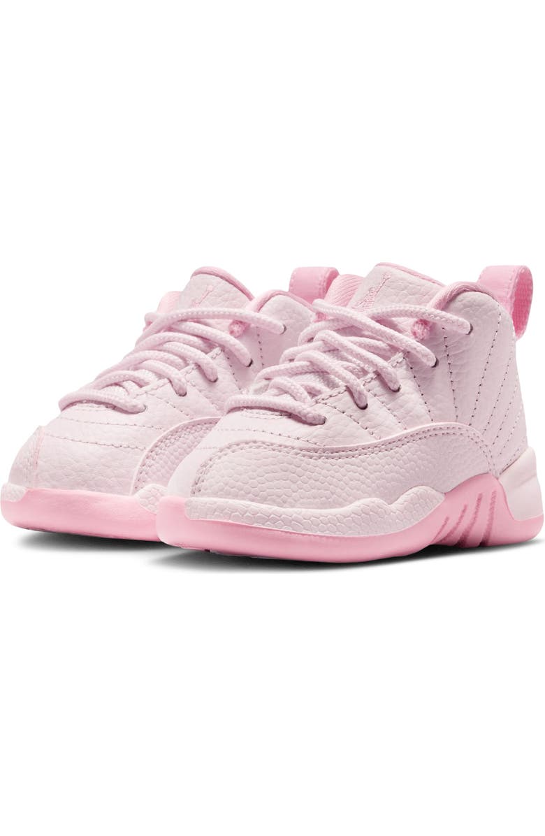 Jordan Kids' Air Jordan 12 Retro Basketball Shoe, Main, color, Pearl Pink / Medium Soft Pink
