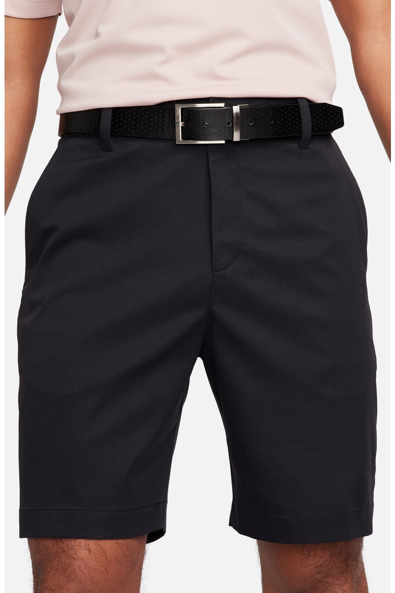 Dri-FIT 8-Inch Water Repellent Chino Golf Shorts, Alternate, color, 010 BLACK/BLACK