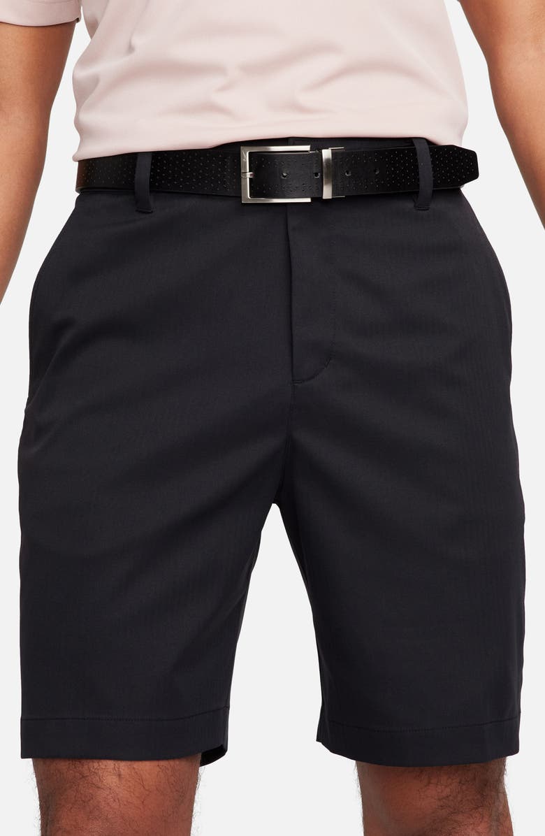 Nike Golf Dri-FIT 8-Inch Water Repellent Chino Golf Shorts, Alternate, color, Black/ Black