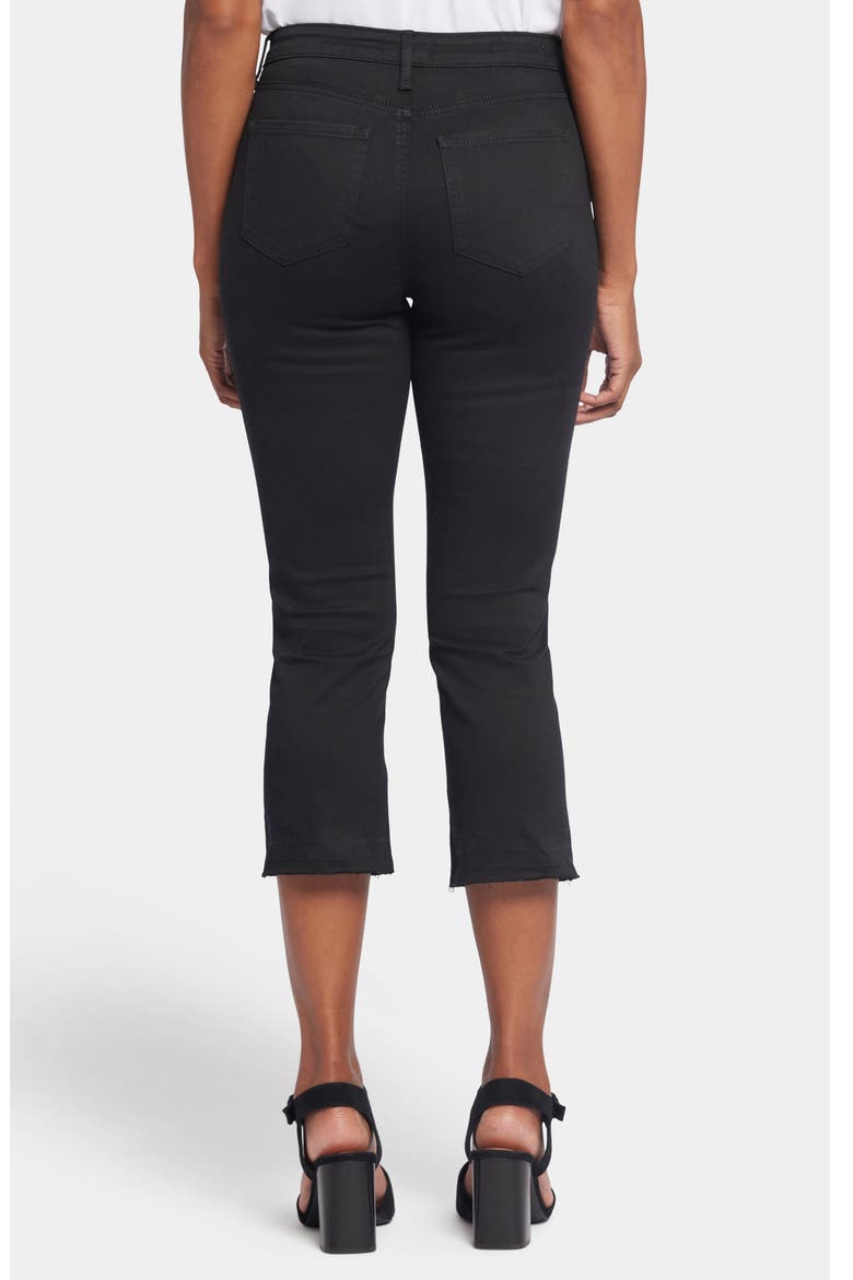 Chloe Frayed Hems Crop Jeans, Alternate, color, BLACK