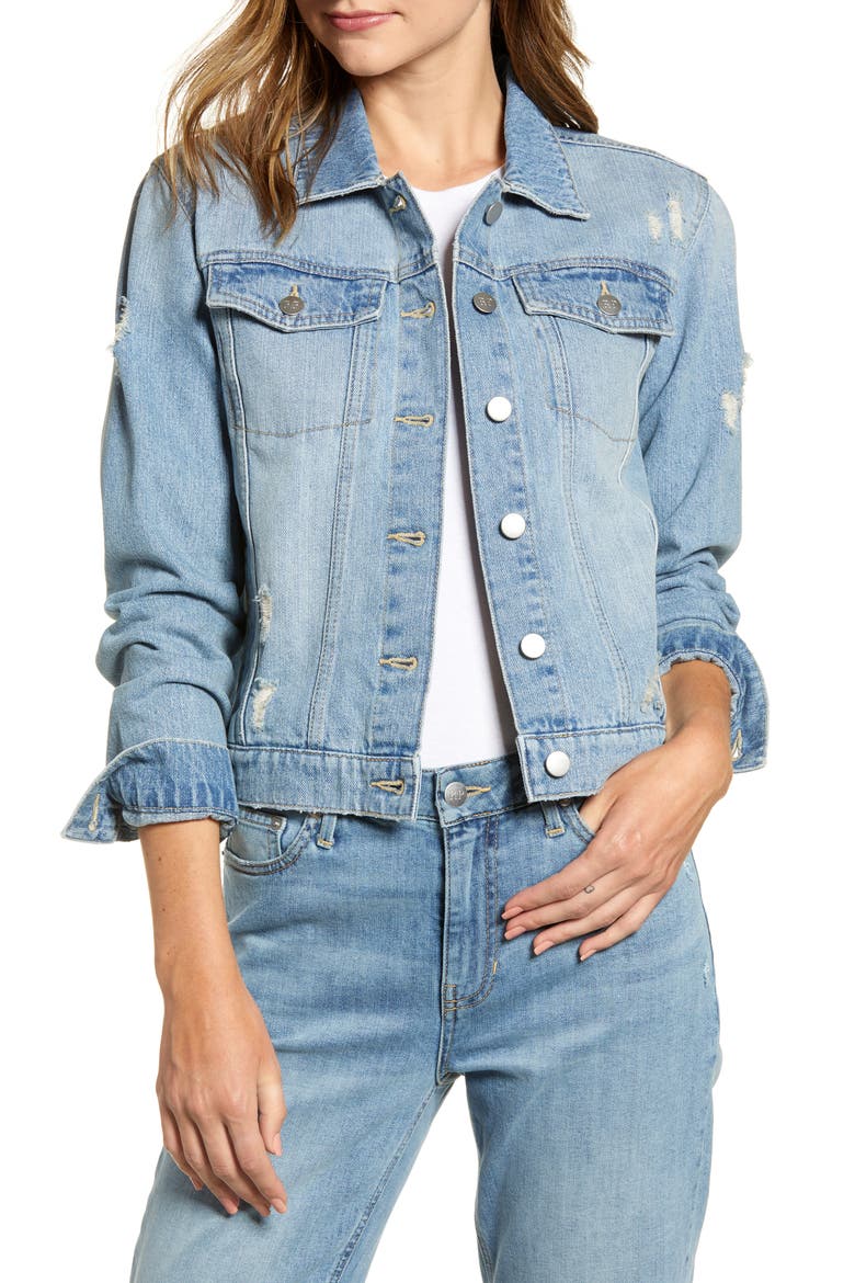 Denim Jacket, Main, color, VINTAGE MEDIUM WASH