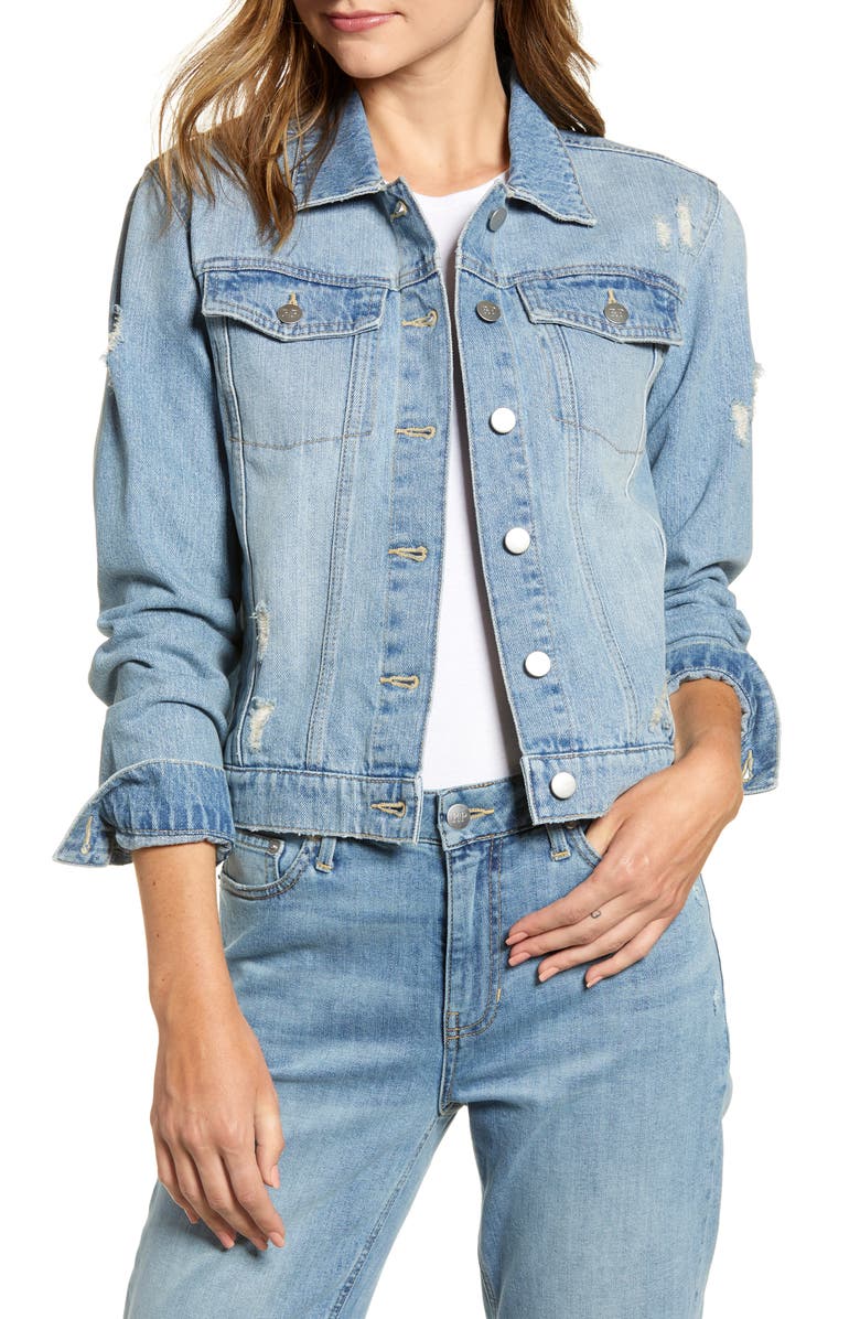 Rachel Parcell Denim Jacket, Main, color, 