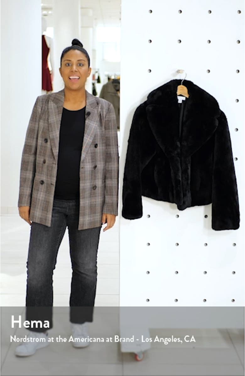Faux Fur Crop Jacket, sales video thumbnail