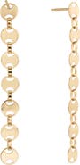 LANA Jewelry Small Rodeo Chain Linear Earrings