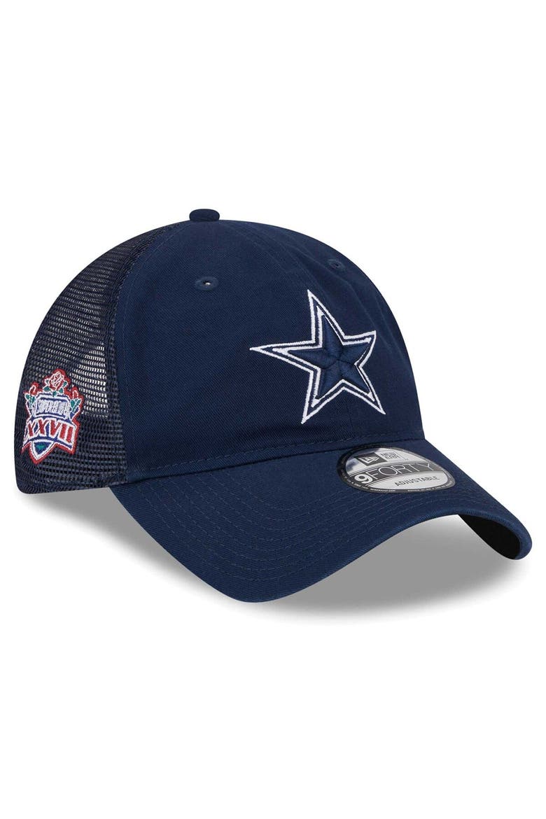 Men's New Era Navy Dallas Cowboys Distinct 9TWENTY Adjustable Hat, Main, color, Navy