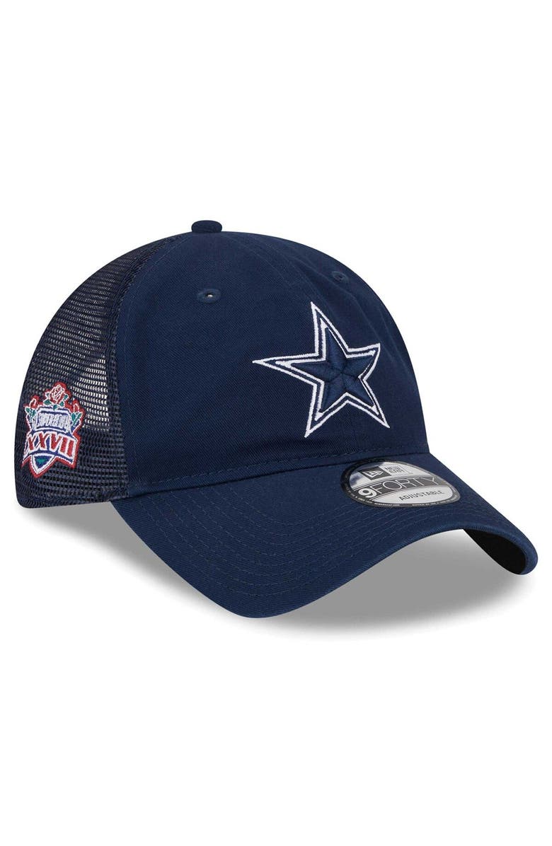 New Era Men's New Era Navy Dallas Cowboys Distinct 9TWENTY Adjustable Hat, Main, color, Navy