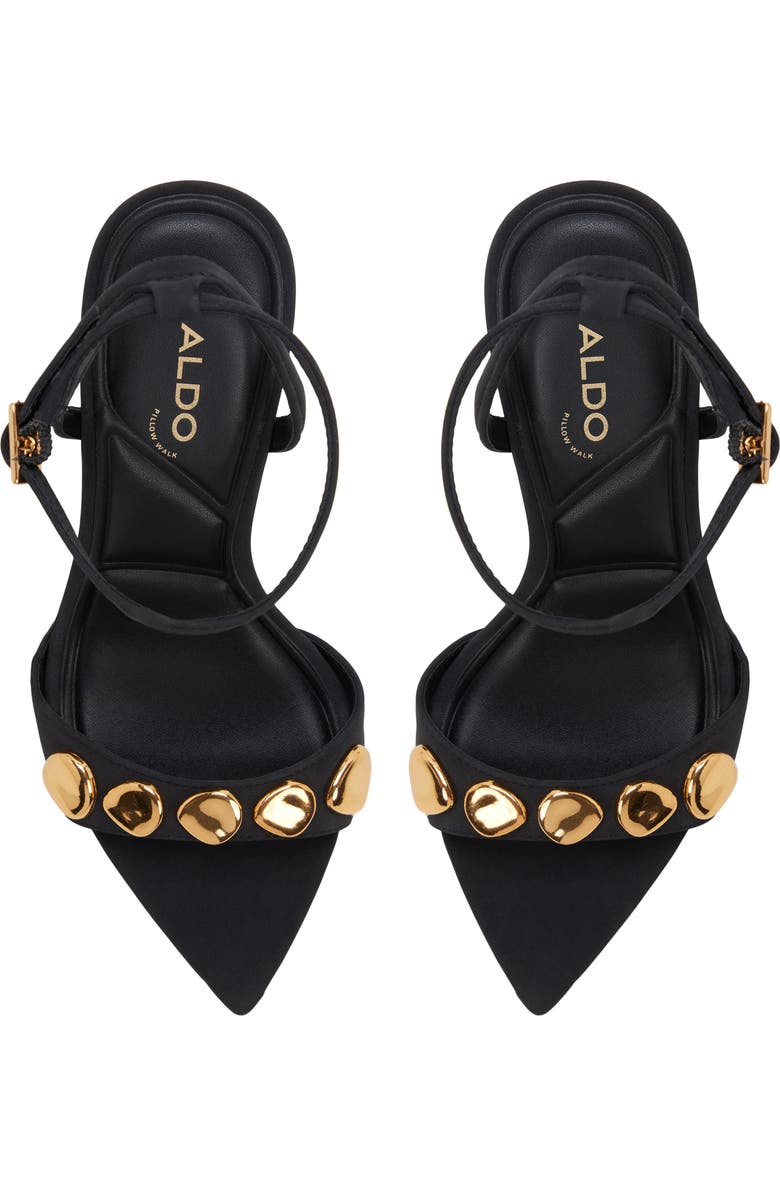 ALDO Leara Ankle Strap Pointed Toe Sandal, Alternate, color, Other Black