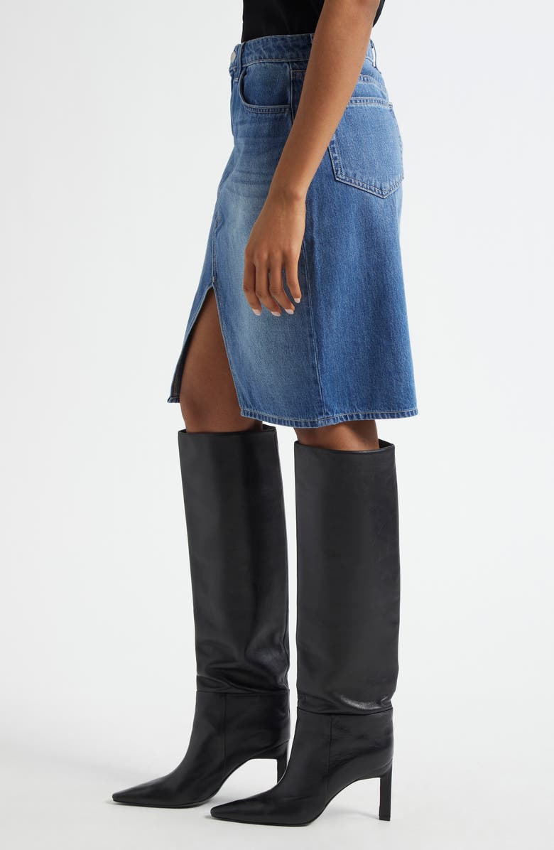 L'AGENCE Tylee Denim Skirt, Alternate, color, Boyle