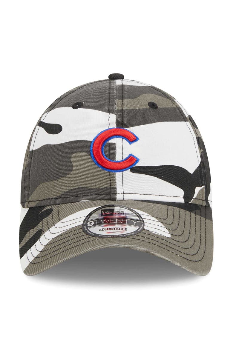 New Era Men's New Era Camo Chicago Cubs Black Camo 9TWENTY Adjustable Hat, Alternate, color, 