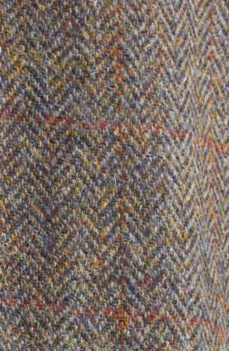 PALMES Cedric Wool Herringbone Topcoat, Alternate, color, Brown Herringbone