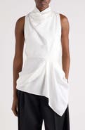 Givenchy Draped Sleeveless Silk Top