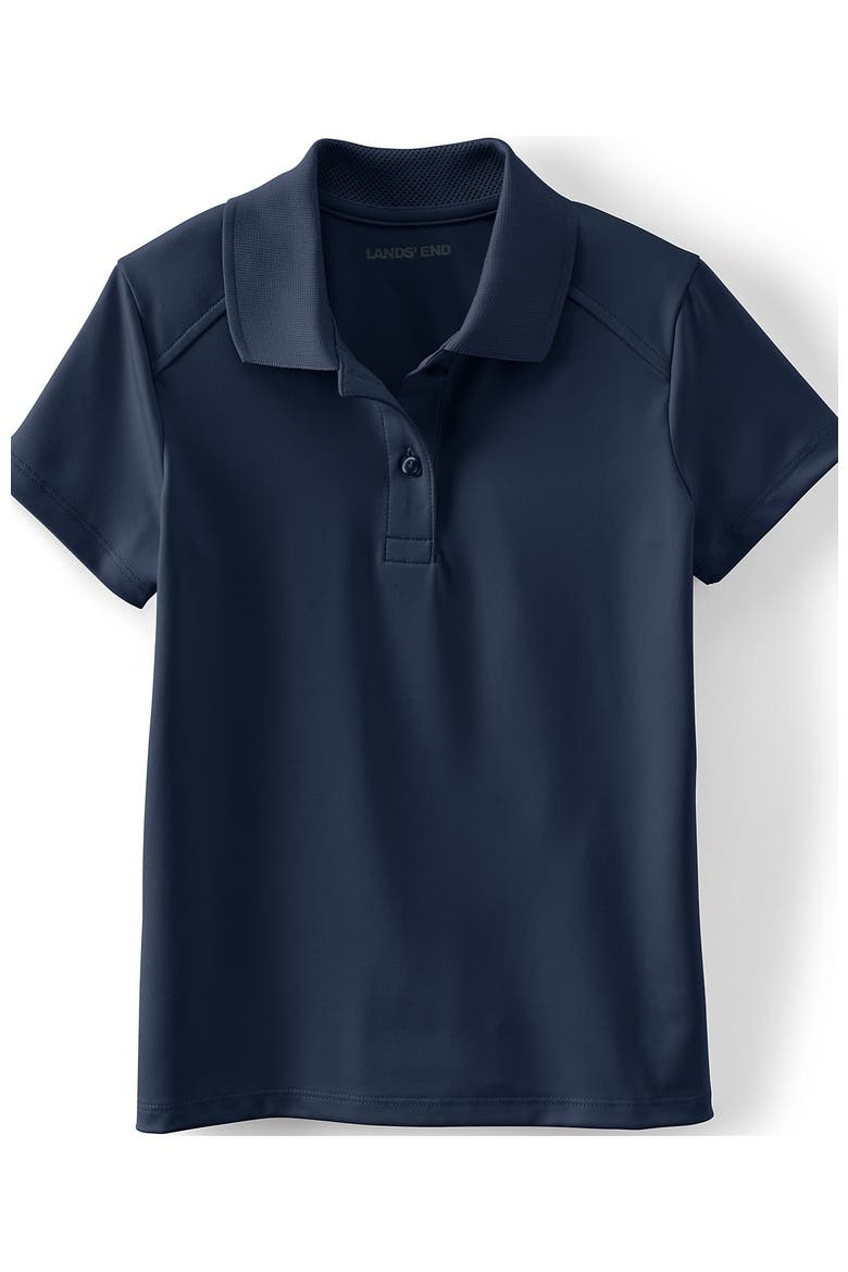 School Uniform Girls Short Sleeve Feminine Fit Rapid Dry Polo Shirt, Alternate, color, Classic Navy