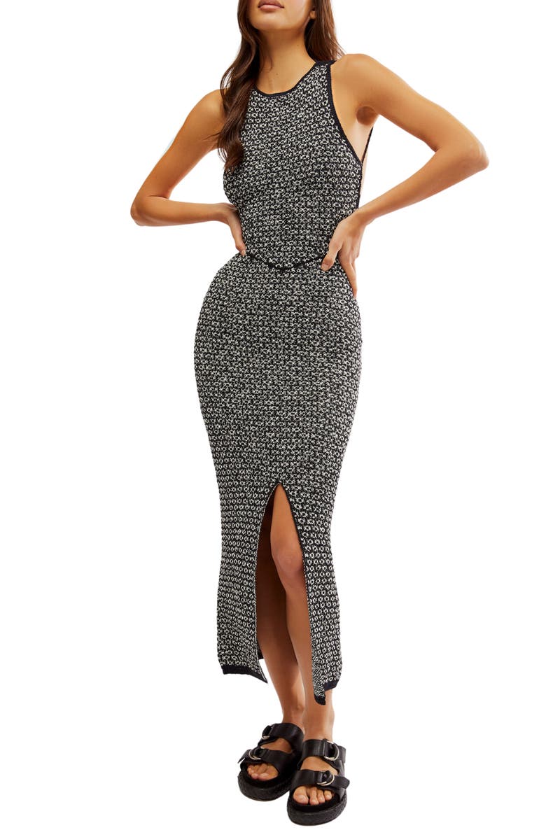 Free People Mindy Open Back Midi Sweater Dress, Main, color, 