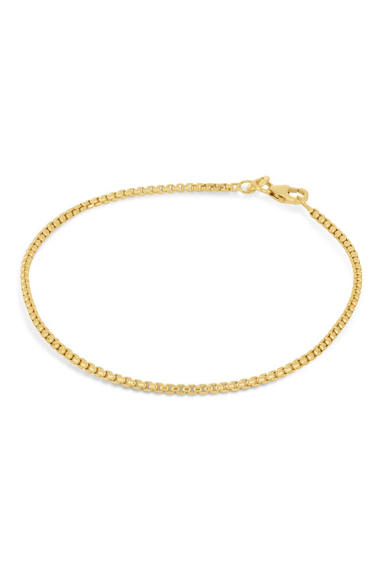 Men's 14K Gold Box Chain Bracelet (Online Trunk Show), Alternate, color, 14K YELLOW GOLD