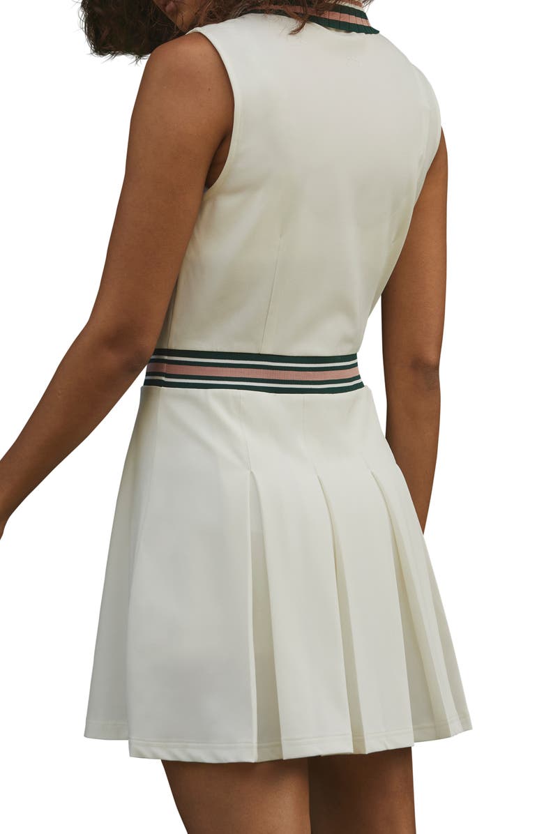 Varley Easton Back Pleat Polo Minidress, Alternate, color, 