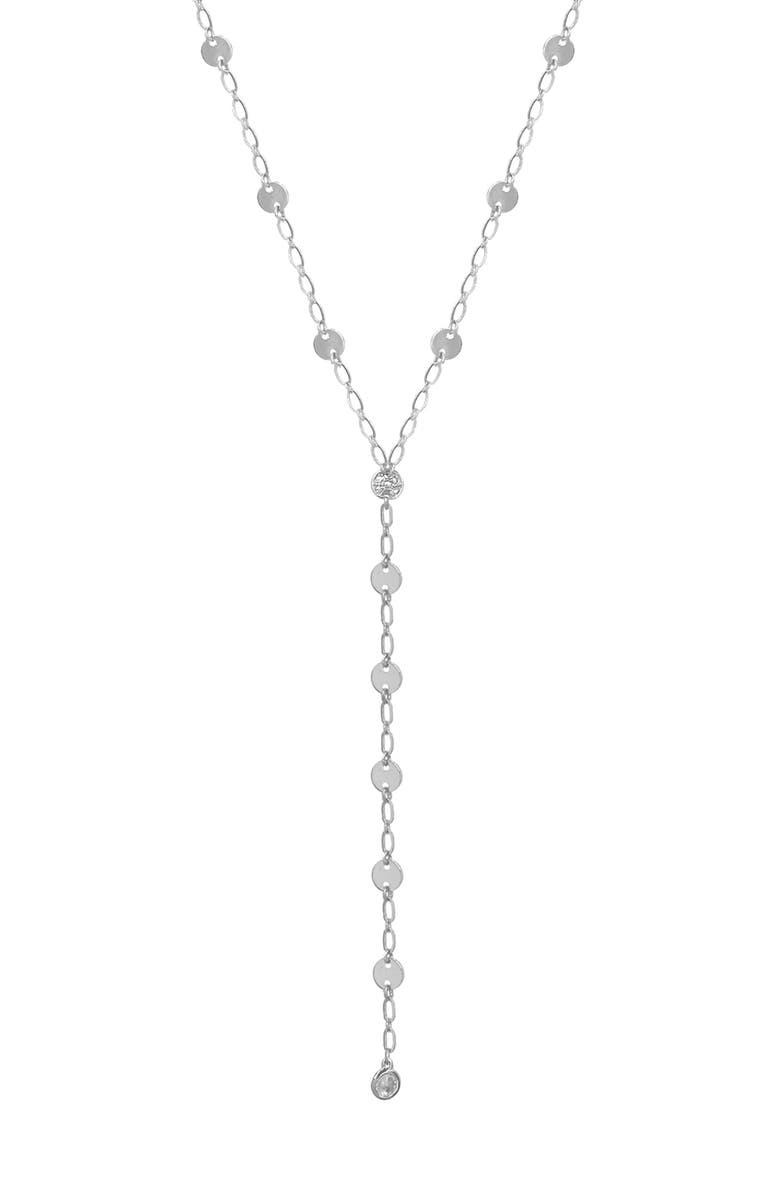 Ettika Disc Station Chain Y-Necklace, Main, color, 