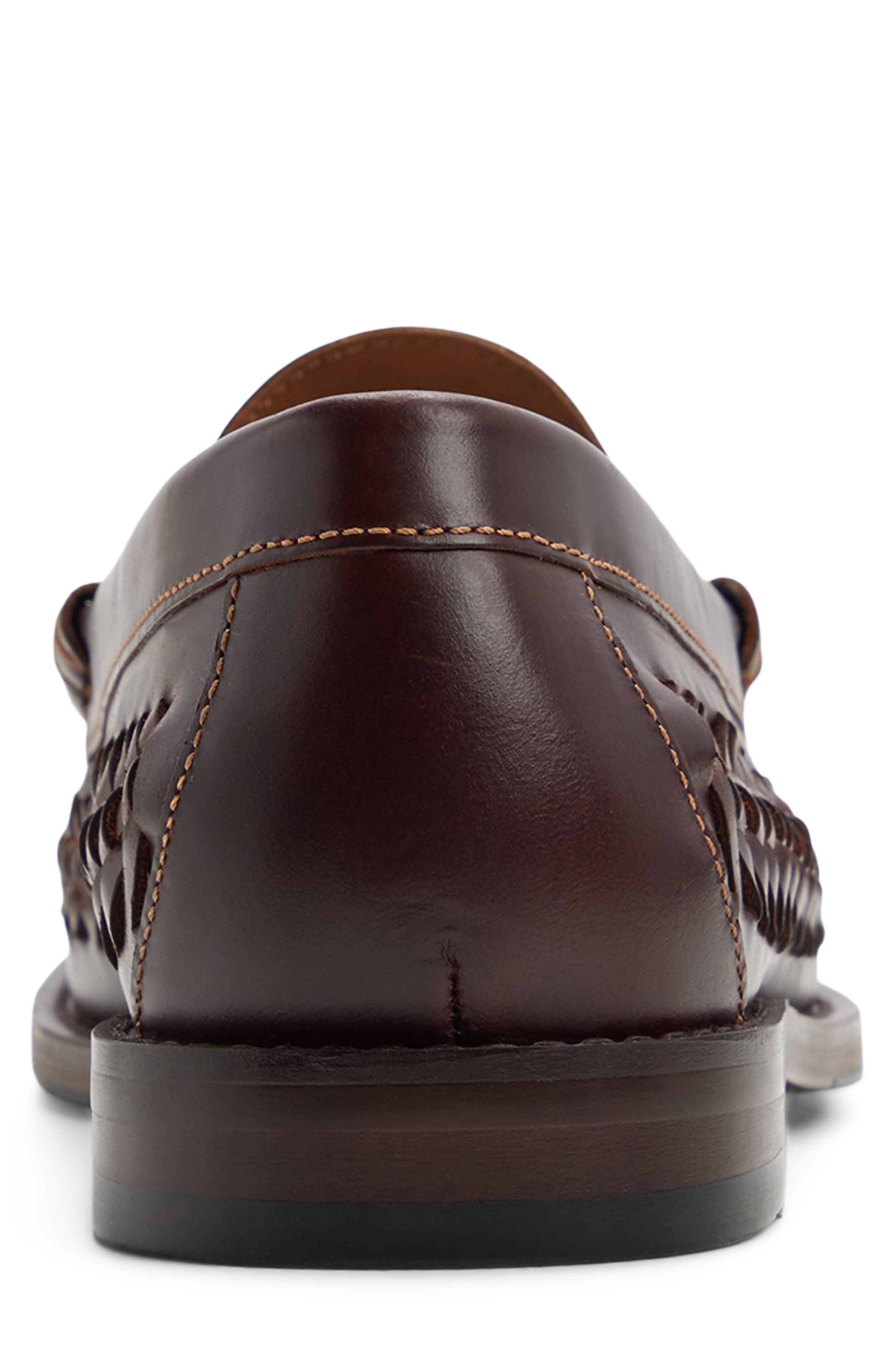 G.H.BASS Lexington Woven Penny Loafer, Alternate, color, Dark Brown