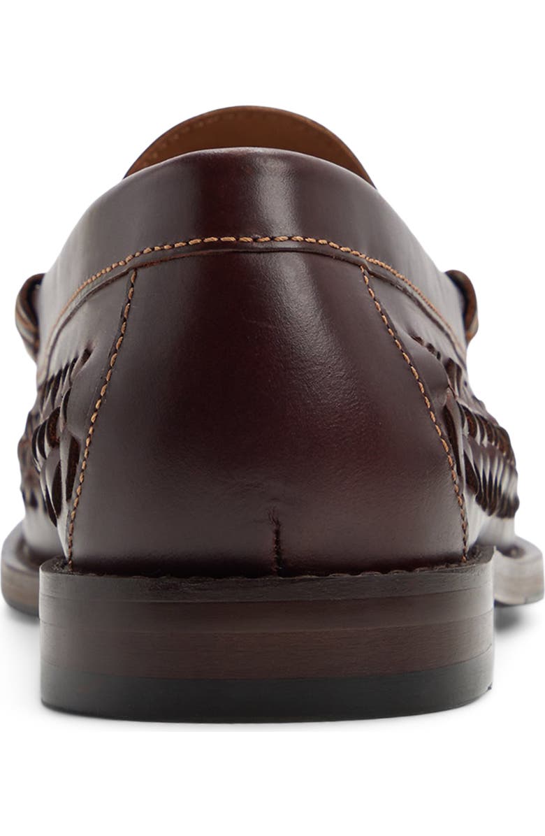 G.H.BASS Lexington Woven Penny Loafer, Alternate, color, Dark Brown