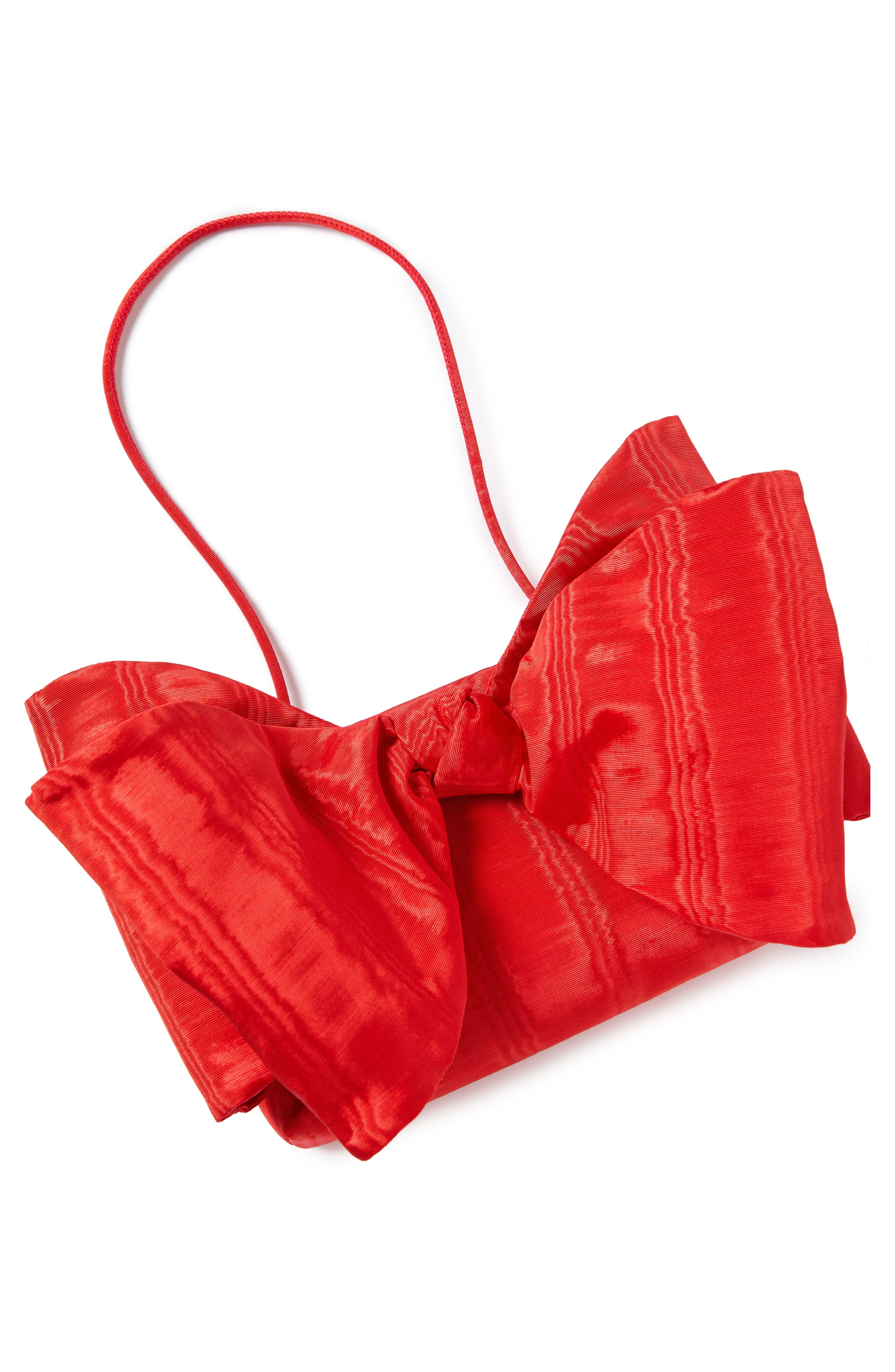 Loeffler Randall Valerie Bow Clutch, Alternate, color, Red