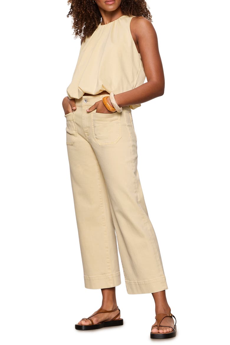 Retreat Bubble Tank Top, Alternate, color, BANANA YELLOW