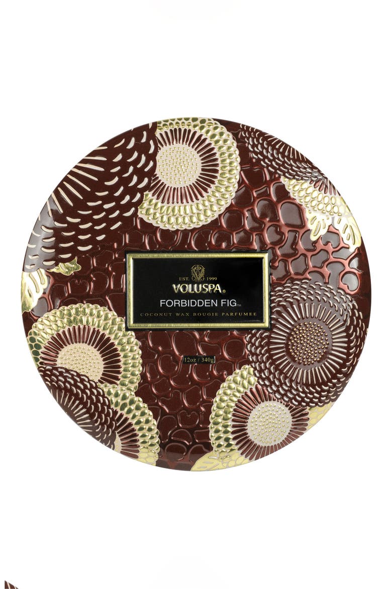 Forbidden Fig 3-Wick Tin Candle, Alternate, color, FORBIDDEN FIG