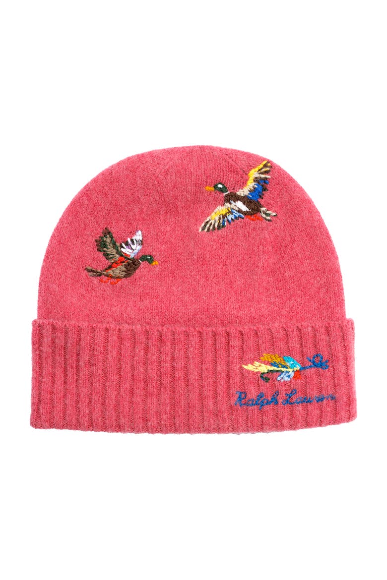 Shetland Duck Beanie, Main, color, Capsaicin Red Htr