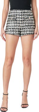 Endless Rose Sequins Check Shorts