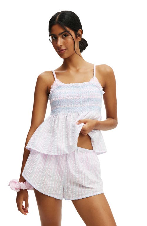 COTTON ON BODY COTTON ON BODY SHIRRED WOVEN SLEEP SET
