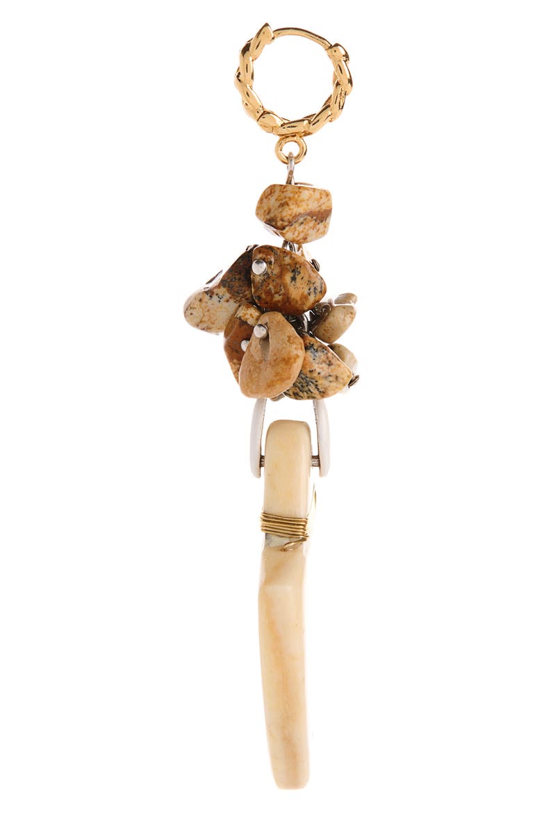 Asymmetric Drop Earrings, Alternate, color, ECRU