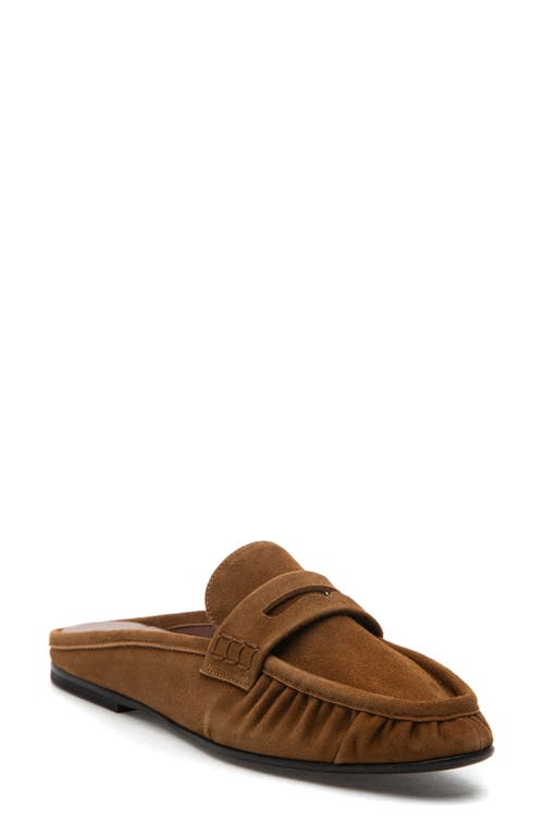 275 Central Vivien Penny Loafer Mule In Brown