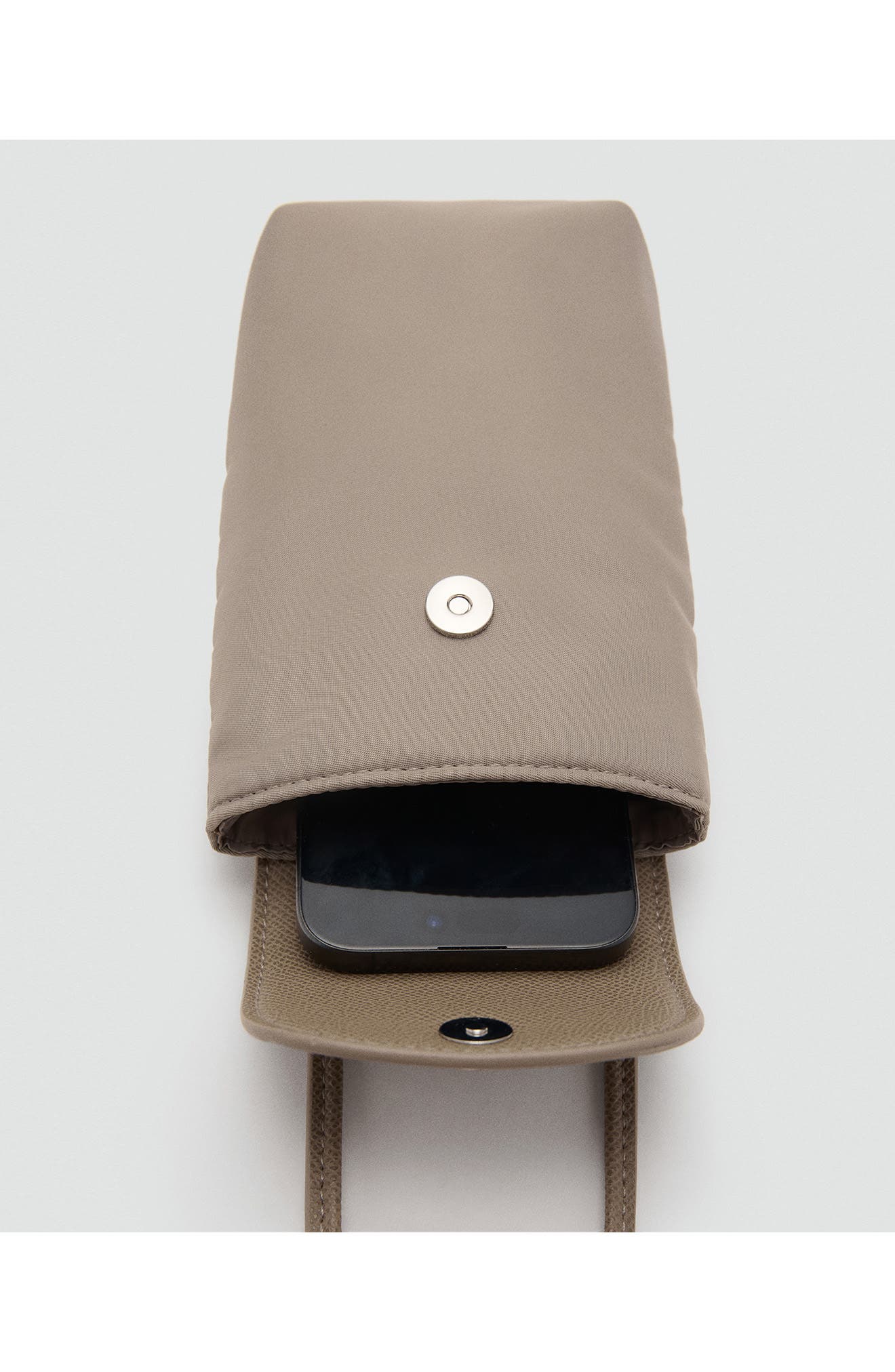 MANGO Nylon Phone Crossbody Bag, Alternate, color, 