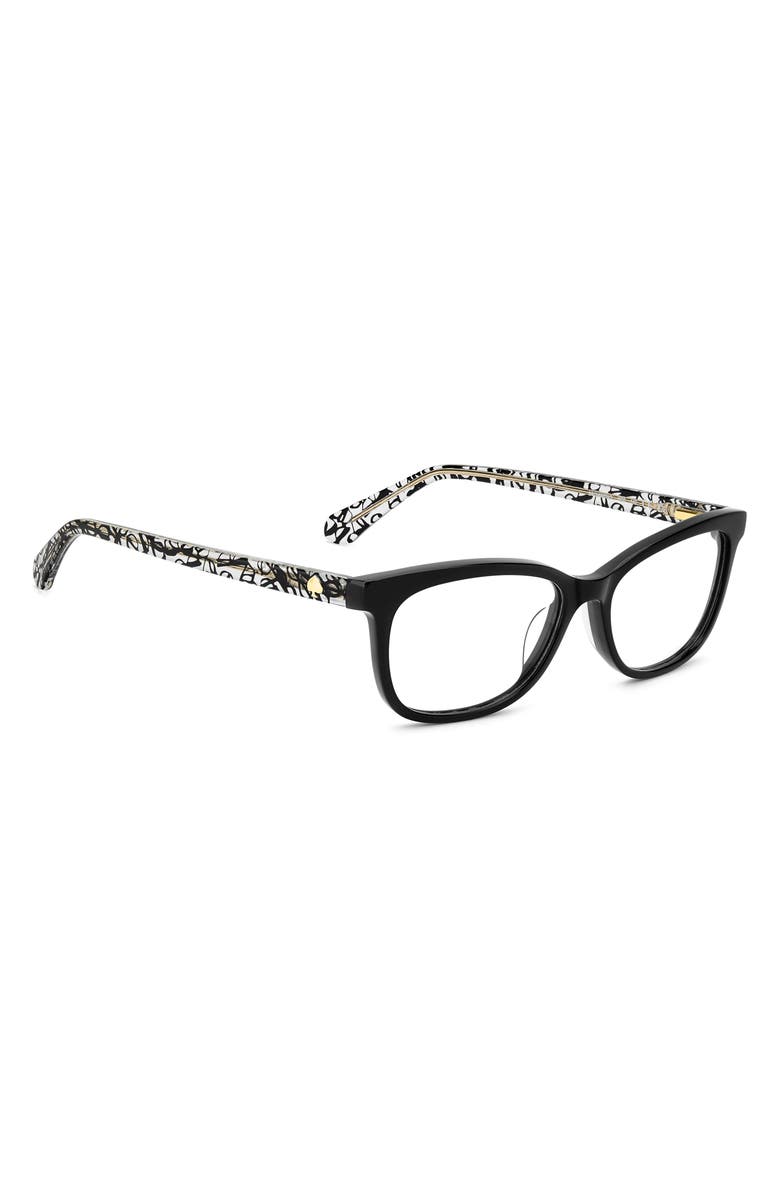 Kate Spade New York bronwen 52mm rectangular optical glasses, Alternate, color,