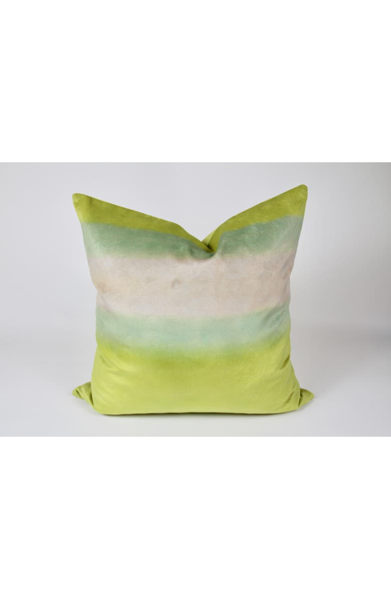 Artxtiles Sunset Velvet Pillow, Alternate, color, Yellow