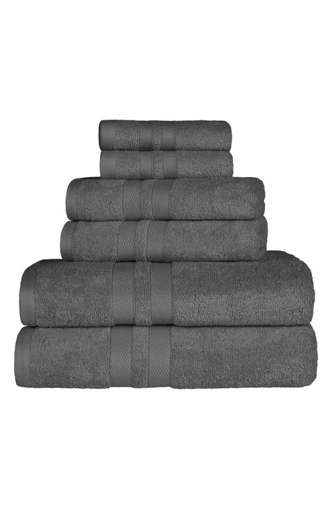 Solid Cotton 6-Piece Towel Set